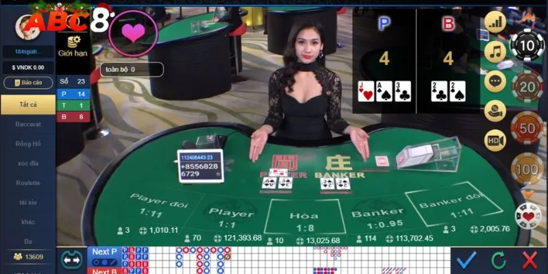 Hướng dẫn chơi Baccarat với kỹ thuật gấp thếp